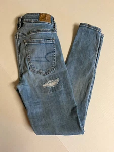 American Eagle Super Stretch X Jeans Damen 0 Regular Distressed - Bild 1 von 8