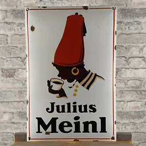 JULIUS MEINL Emailschild 23,6x15,7" (60x40cm) Kaffee Restaurant Metall... - Bild 1 von 8