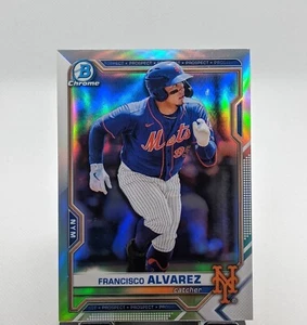 2021 Bowman Chrome Francisco Alvarez Prospect Refractor BDC-112 | METS - Picture 1 of 2