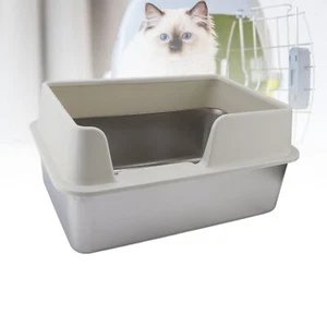 Large Cat Litter Box Self Cleaning Pan Drawer Anti-Splashing Cat Potty Tray - Picture 1 of 17