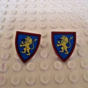 LEGO SCHILD CASTLE RITTER BLAU/ROTER LÖWE 6428489 BRANDNEU - Bild 1 von 8