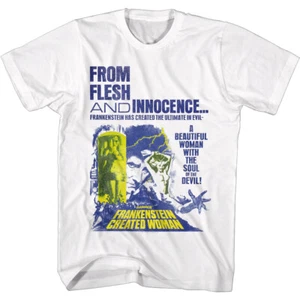 Hammer Horror Frankenstein Woman With The Soul Of The Devil Movie Men's T Shirt - Picture 1 of 3