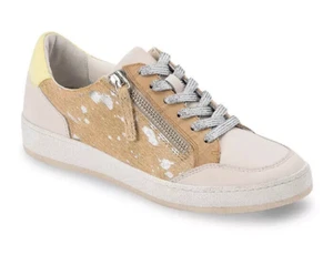 Dolce Vita Womens Miya Sz 7.5 Multi Suede Glitter Lace Up Sneakers - Picture 1 of 8