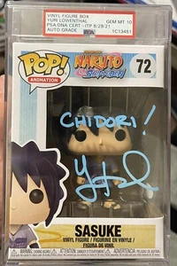 Gem Mint 10 Sasuke Funko Pop Autographed - Picture 1 of 5