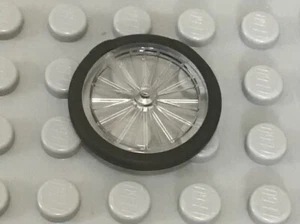 LEGO Bicycle Wheel with Black Rubber Tire, Part 92851pb01 - Picture 1 of 1