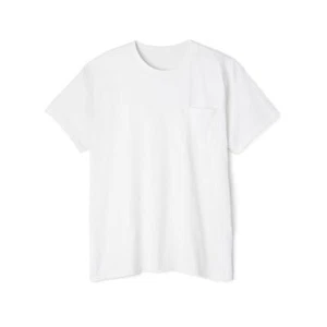 Heavy Cotton Pocket Tee Plain Blank Casual Tshirt - Picture 1 of 17