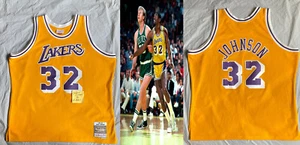 Mens 2XL Auth. Mitchell & Ness Magic Johnson Lakers '84-85 Swingman HWC Jersey - Picture 1 of 8