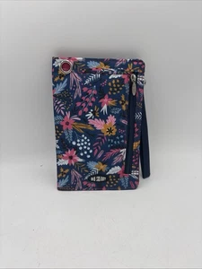 Portafoglio da polso donna Big Skinny Plus MyPhone bi-fold slim punto prugna nuovo - Foto 1 di 3