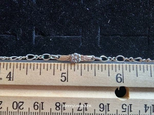 Vintage Sterling Silver/Rose Gold Floral Chain Style Bracelet Tested+ - Picture 1 of 5