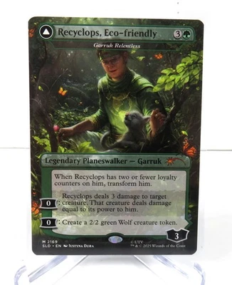 Secret Lair x The Office Recyclops Eco Friendly Garruk Relentless NON FOIL - Image 1 of 2