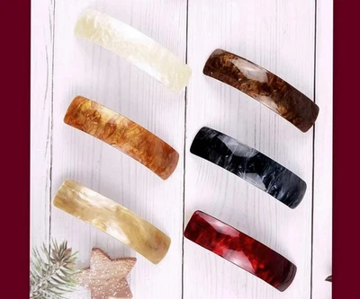 Pinzas de pasador de pelo francesas grandes clip de resorte minimalista mujeres adolescentes accesorios Foto 1 de 4