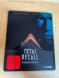 Total Recall (1990) Reg Free - Blu Ray Steelbook Arnold Schwarzenegger Import - Picture 1 of 5