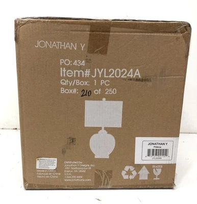Jonathan Y JYL2024A Avery 24 in. Clear Glass/Crystal Table Lamp - Image 1 of 3
