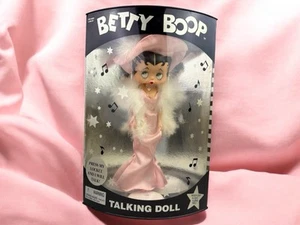 Vintage Betty Boop sprechende Puppe in Box 1998 seltenes rosa Kleid mit Boa - Bild 1 von 7