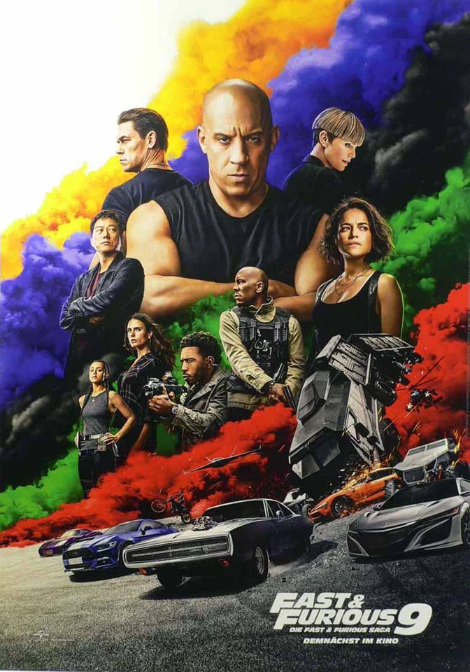 Fast + Furious 9 - Teaser - Vin Diesel - Filmposter 37x53cm gerollt - Bild 1 von 1