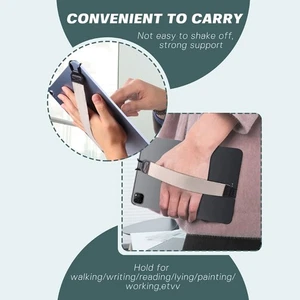 One Hand Operation Tablets Holder Elastic Band Holder Tablets Elastic Strap - Picture 1 of 13