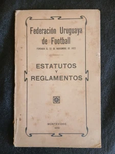 Extrem seltene Statuten & Reglement Uruguayischer Fußballverband (FUF) von 1923 - Bild 1 von 9