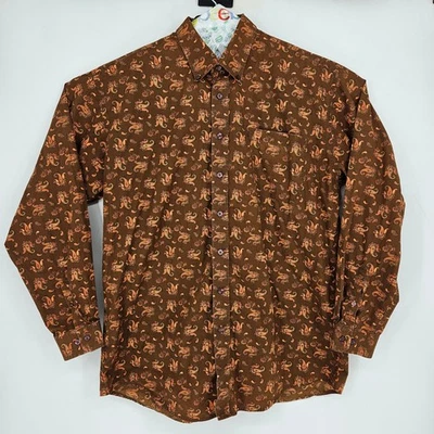 Camisa Cinch Para Hombres XL Marrón Cachemira Western Abotonada Vaquero Manga Larga Foto 1 de 4