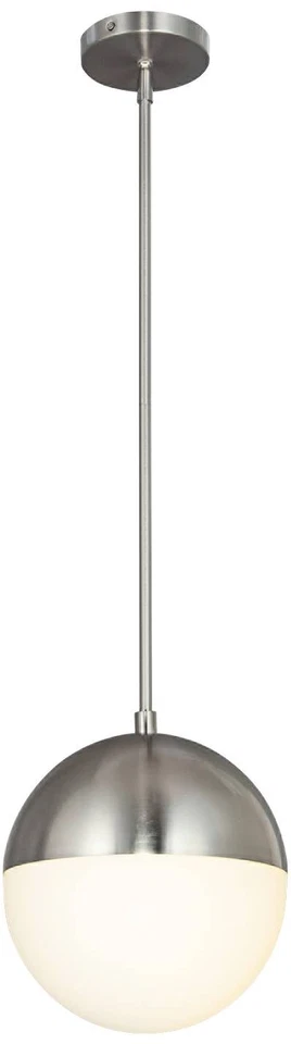 Fusion™ Ion 10" Wide Brushed Nickel LED Mini Pendant - Image 1 of 1