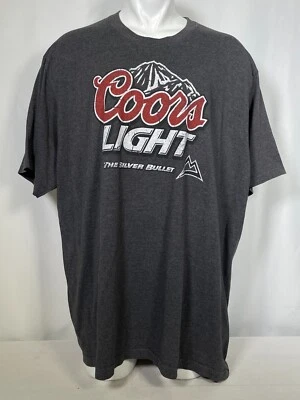 Coors Light The Silver Bullet Gray Logo T-Shirt Men's 4XL - Image 1 of 4