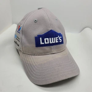 Men's  Lowe's Baseball Cap, Gray Adjustable,  Nascar - Picture 1 of 4