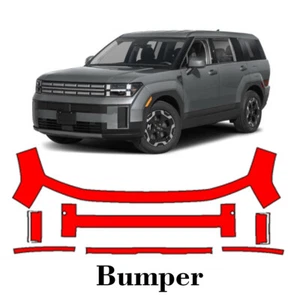 Front bumper PreCut PPF Paint Protection Film For Hyundai Santa Fe 2024-2025 - Picture 1 of 7