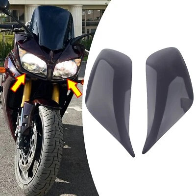 2 PIEZAS Protector de faros de motor gris Cubierta Protector de lente para Yamaha FZ1 2006-2009 Foto 1 de 4