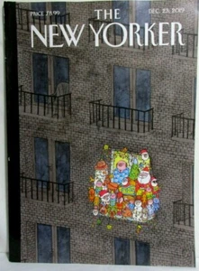The New Yorker Magazine Dec 23 2019 Cover DECKING THE DECK by Edward Steel - Picture 1 of 2