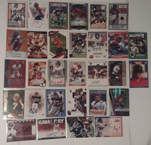 Atlanta Falcons (30) Auto Lot Jersey, Rookie, #ed, Insert, Autograph