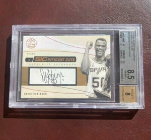 2003-04 Flair Final Edition David Robinson SIGnificant Cuts Auto 43/52 BGS 8.5 - Picture 1 of 4