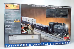 MTH Rail King 0-4-0 B & 0 Docksider Set ~ New in Box ~ Free Shipping - Picture 1 of 8
