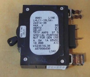NEW Airpax LMLC1-1RLS4-24314-38 30A 80 VDC Volt DC Circuit Breaker USED - Picture 1 of 1