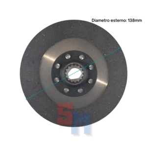 Disco Embrague Nibbi Bruno Tractor 519 Diámetro 138mm Dientes 15 Distancia 24X21 - Imagen 1 de 3