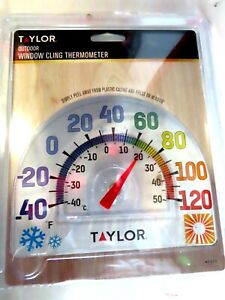 Taylor Window Cling Thermometer Indoor/outdoor  #5323   NEW