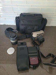 Minolta Vectis S-1 Lot APS SLR Film Camera 28-56 & 56-170 & 3500Xi AS IS NO RETU - Picture 1 of 6