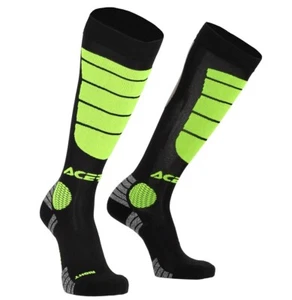 MOTORRADSOCKEN OFF ROAD CROSS ENDURO THERMO VERSTÄRKT IMPACT SCHWARZ GELB 45/47 - Bild 1 von 3