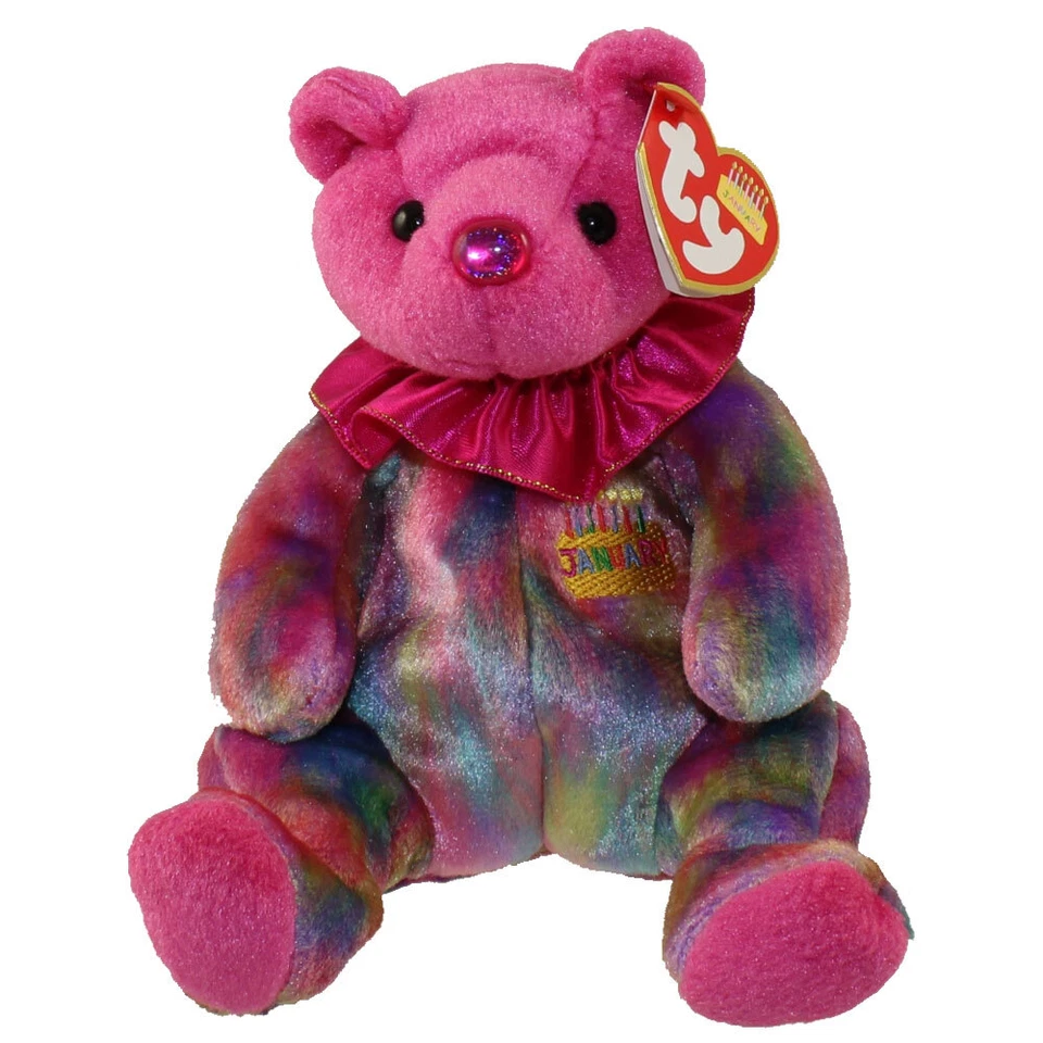 TY Beanie Baby - JANUARY the Birthday Bear (7.5 inch) - MWMT's - Image 1 of 1