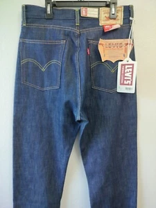 Levi's Women's Size 30 1950s 701 Dark Wash Denim Jeans Slim Fit Big E NWT - Picture 1 of 20