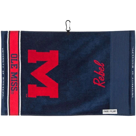 Ole Miss Rebels 16" x 24" Face/Club Jacquard Towel Cover