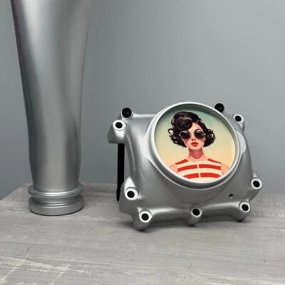 Cessna 172 Skyhawk Avión Hélice Hub Aviación Arte Mesa Escritorio Marco de Fotos Foto 1 de 4