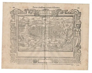 Antique Map "Parmae clarissimae civitatis delineatio" (Parma-Italy) Munster 1572 - Picture 1 of 3