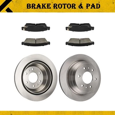 Rear Plain Brake Rotor & Pad For GMC Envoy 2002-09; Saab 9-7x 2005-09 55073+D883 - Изображение 1 из 4