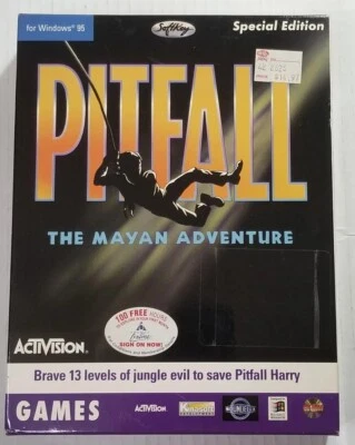 1994 Pitfall: Mayan Adventure SEALED Big Box Windows 95 PC Game Special Edition  - Image 1 of 4