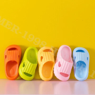 Kids Girls Boys Clogs Beach Mules Pool Garden Shoes Slip On Slippers Sandals US - Image 1 of 4