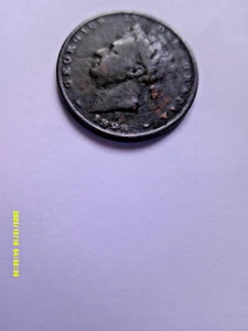 1828 COPPER FARTHING COIN. KING GEORGE IV. Circulated - Picture 1 of 2