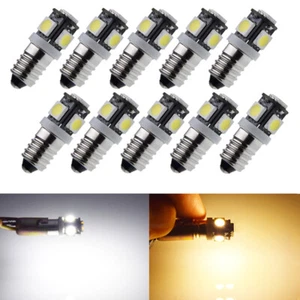 10 Stück 3 V DC warmweiß E10 Schraube Mesh LED Birne für Taschenlampe Taschenlampe Licht Lampe - Bild 1 von 13