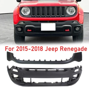 Front Upper and Lower Bumper Cover Compatible with 2015-2018 Jeep Renegade - Picture 1 of 10
