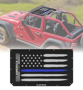 Sunshade Front Mesh Sun Shade Top Half Cover For Jeep Wrangler JL JT 2018+ 2/4Dr - Picture 1 of 9