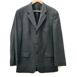 Pierre Balmain Jacket Grey Wool Suit 3 Button Single Breasted Never Worn 40L - Picture 1 of 11