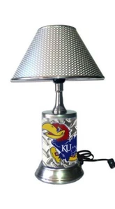 NCAA Kansas Jayhawks table lamp with shade, desk lamp - Picture 1 of 3
